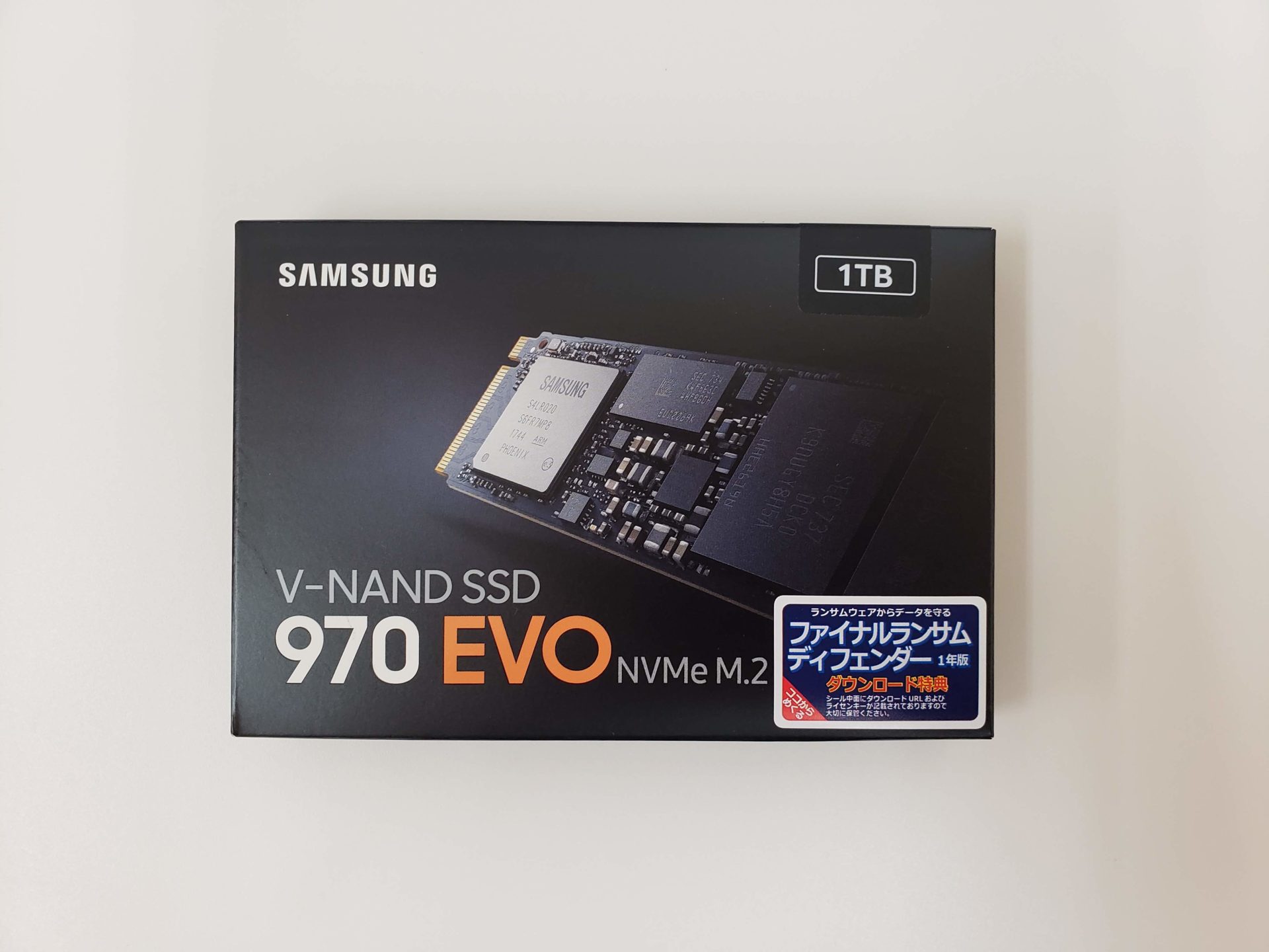 Samsung 970 EVO 1TB PCIe (最大転送速度 3,400MB/秒) NVMe M.2 (2280) 内蔵 SSD MZ-V7E1T0B/EC2